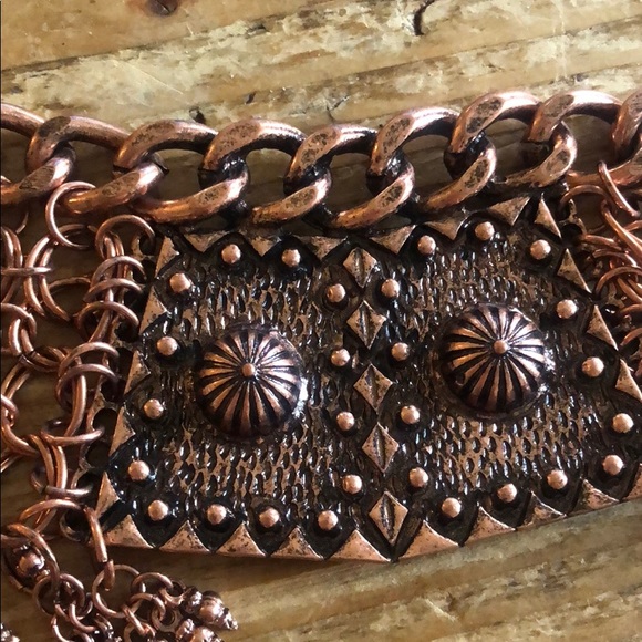 New Free People brass hidden treasures belt - Picture 6 of 7